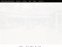 Tablet Screenshot of omkardeluxebeachresort.com